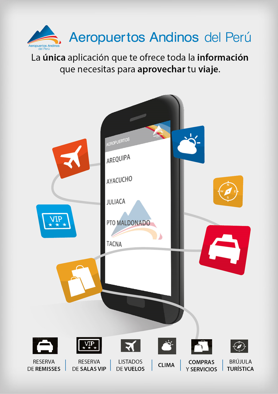 Aeropuertos Andinos del Perú lanza su propia aplicación para dispositivos
