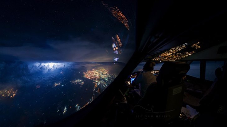 Bellas fotos de nubes y tormentas tomadas por un piloto aviador