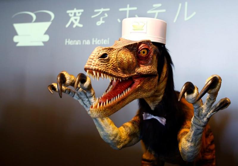 El hotel japonés en donde los recepcionistas son dinosaurios