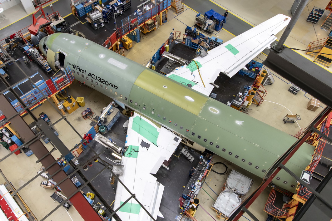 First ACJ320neo enters final assembly