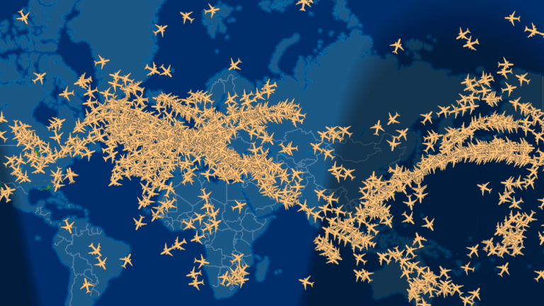 Los Fascinantes Mapas Que Muestran La Congestión Del Tráfico Aéreo