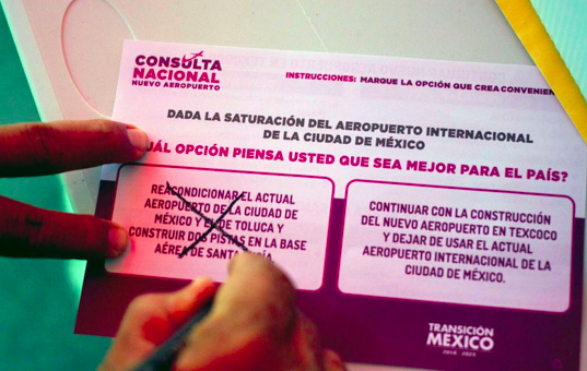 México: resultados de consulta sobre nuevo aeropuerto favorecen propuesta de AMLO