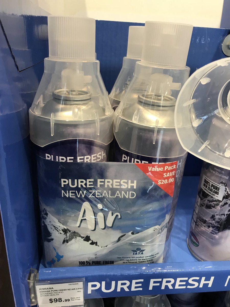 El insólito producto que venden en un aeropuerto de Nueva Zelanda