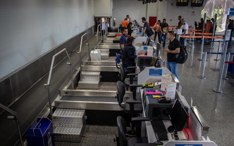 Aeroporto de Joinville investe em melhorias com modernização das esteiras de check-in