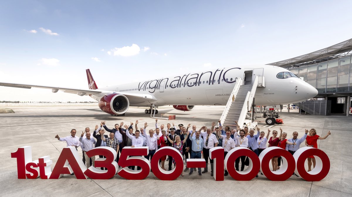 Virgin Atlantic Takes First A350 1000 For London New York Route ALNNEWS