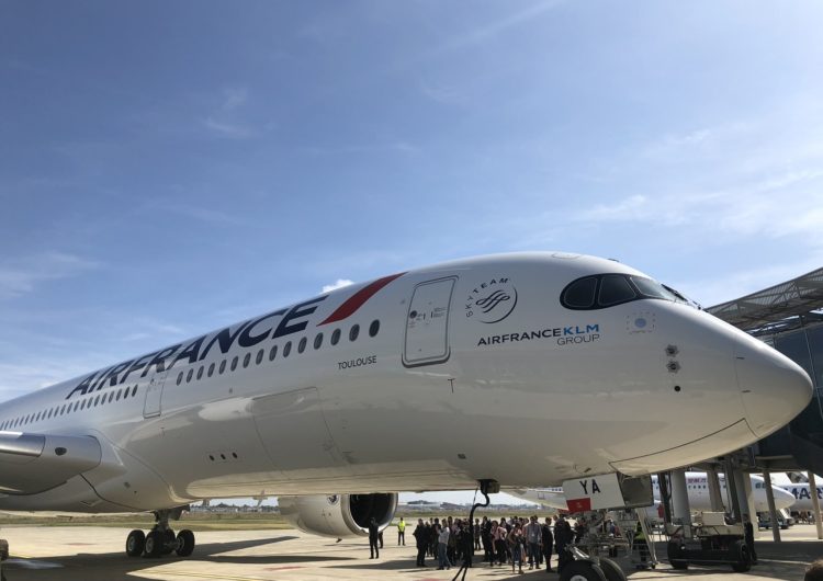 Air France recibió su primer Airbus A350 en Toulouse