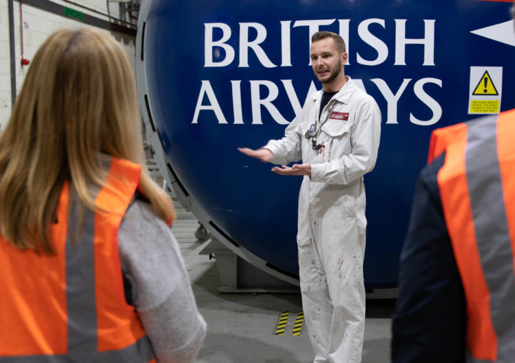 British Airways opens hangar doors to future generation of engineering to celebrate National Work Experience month