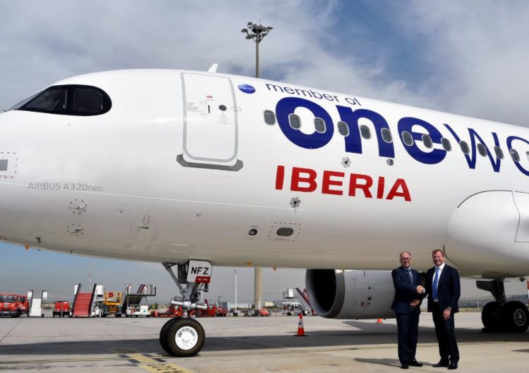 Iberia presenta nuevo A320neo con motivo del 20 aniversario de OneWorld