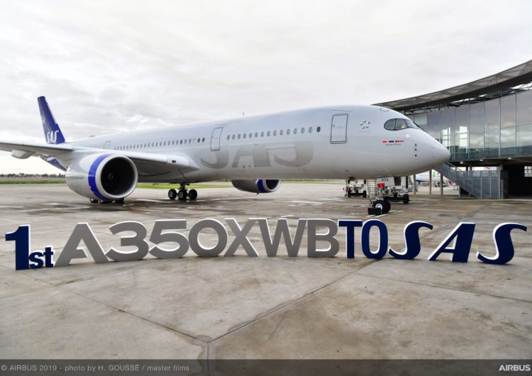 SAS recibe su primer A350 XWB