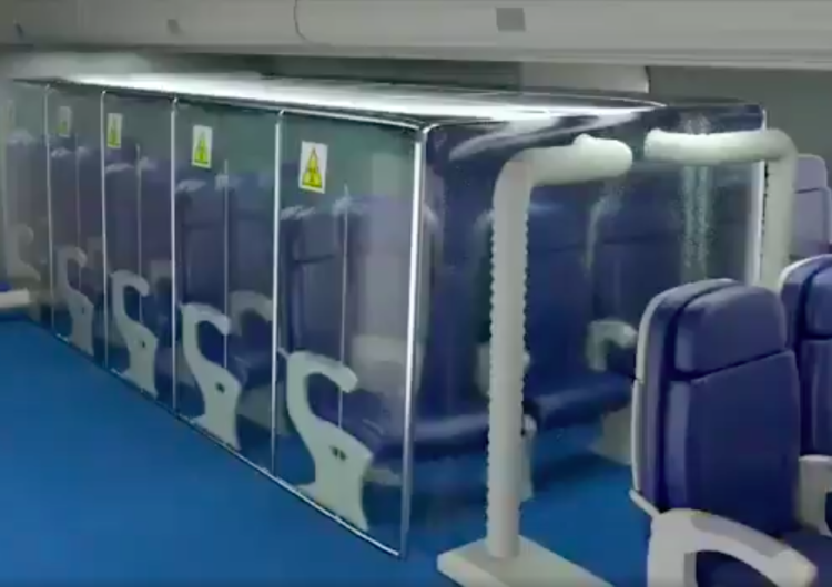 Conviasa instala cabinas especiales para personas con Covid-19