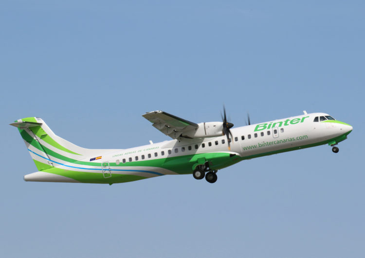 Binter incorpora un nuevo ATR 72-600 a su flota