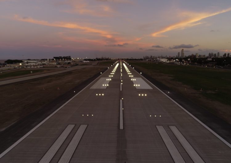 La nueva pista de Aeroparque, premiada por la Asociación Argentina de Carreteras