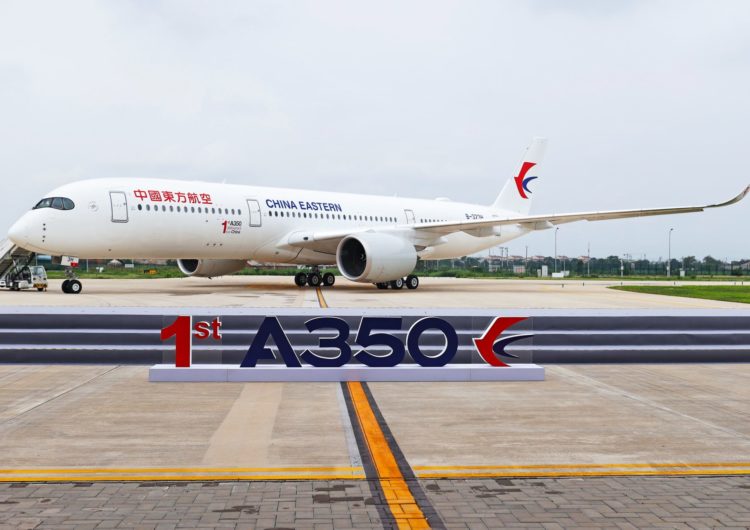 Airbus entrega el primer A350 desde su centro de terminación y entrega de fuselaje ancho en China