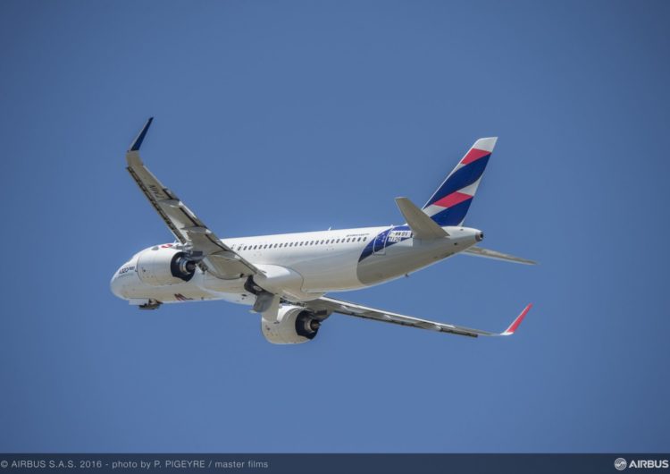 El grupo LATAM ordena motores Pratt & Whitney para 146 Airbus A320neo y A321neo