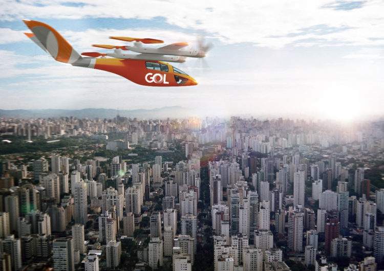 GOL Lançará Malha Aérea com 250 Aeronaves eVTOL no Brasil