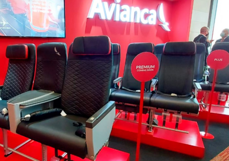 Avianca presentó la nueva configuración de sillas de su flota A320