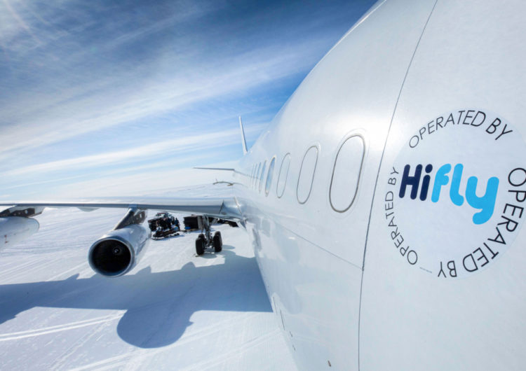 Por primera vez en la historia aterriza un A340 en la Antártida