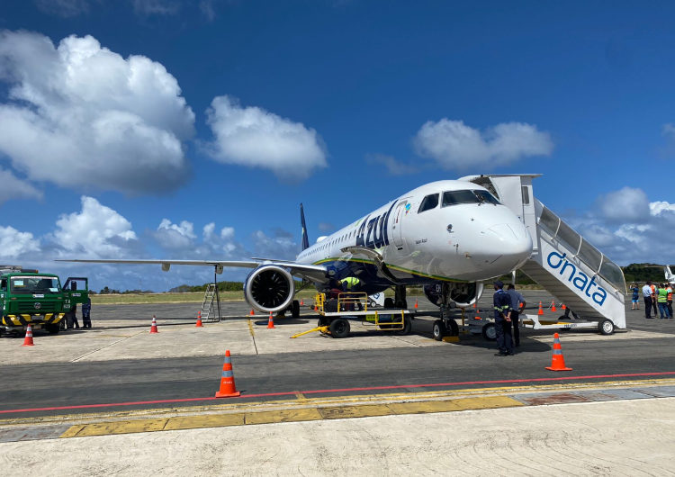 Azul segue operando diariamente no Aeroporto de Fernando de Noronha