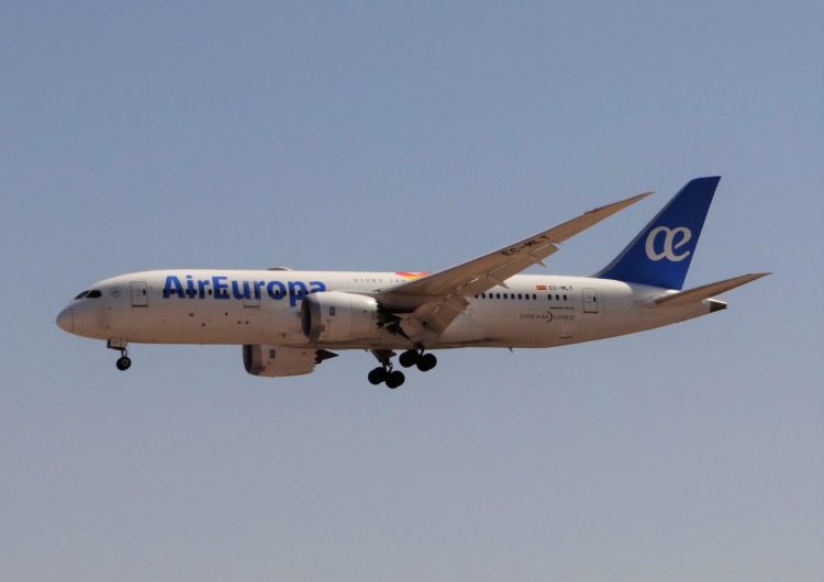 Air Europa amplia su flota incorporando un nuevo Boeing 787 Dreamliner