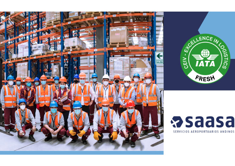 SAASA is the first warehouse in the Americas to have CEIV Fresh certification granted by IATA CEIV