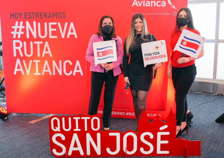 Avianca conecta Quito y San José sin escalas