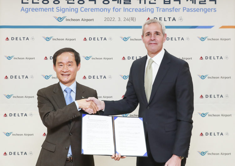 Delta Air Lines, Incheon Airport, airport lounge operators sign agreement to increase transit