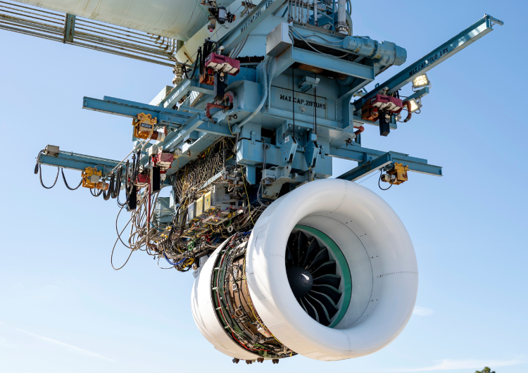 Pratt & Whitney prueba con éxito el motor GTF Advantage en combustible de aviación 100% sostenible