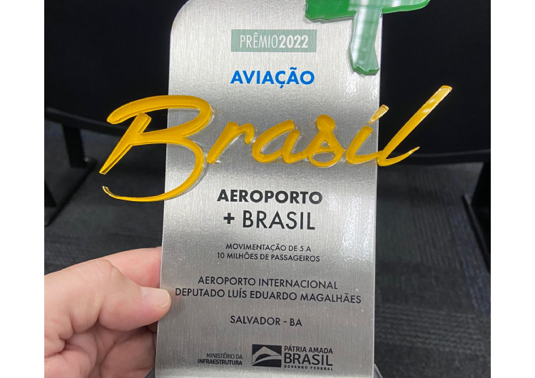 Aeroporto de Salvador conquista prêmio Aviação + Brasil 2022