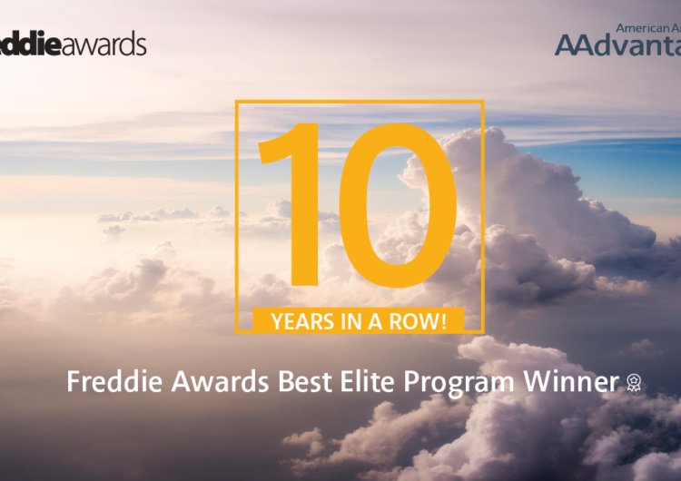 Programa de American Airlines de AAdvantage recibió el premio al mejor programa elite en los Freddie Awards 2022