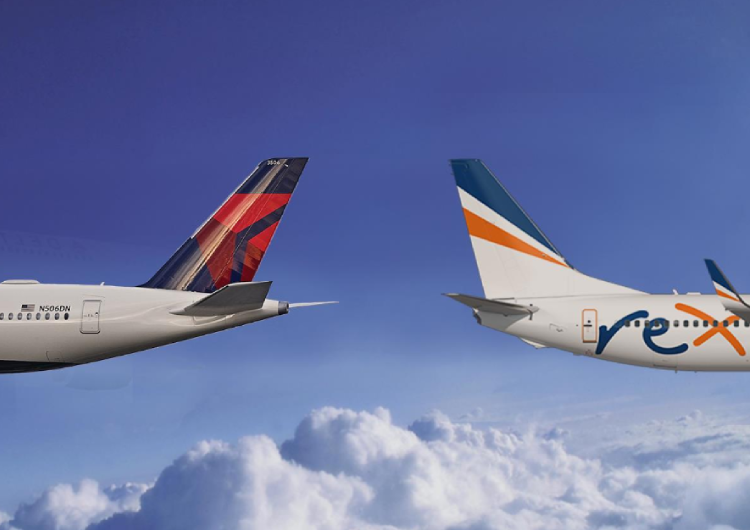 Delta Airlines y Rex Airlines firman una Carta de Intención (LOI) de asociación
