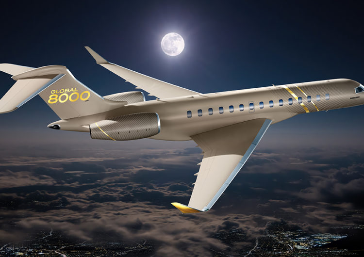 Bombardier presenta su nuevo avión de negocios Global 8000