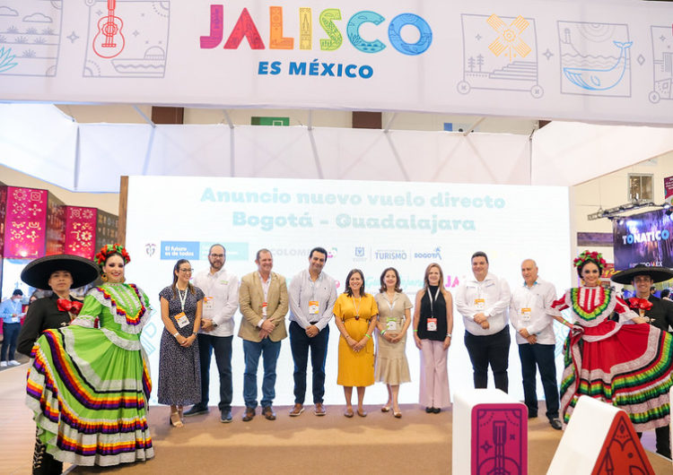 Jalisco y Colombia anuncian nueva ruta Guadalajara – Bogotá de Viva Aerobus, en el Tianguis Turístico de México 2022