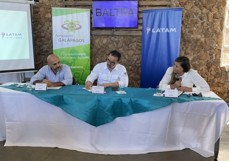 LATAM Airlines Ecuador y el Aeropuerto Ecológico de Galápagos lanzan el programa conjunto “Baltra, libre de plásticos”
