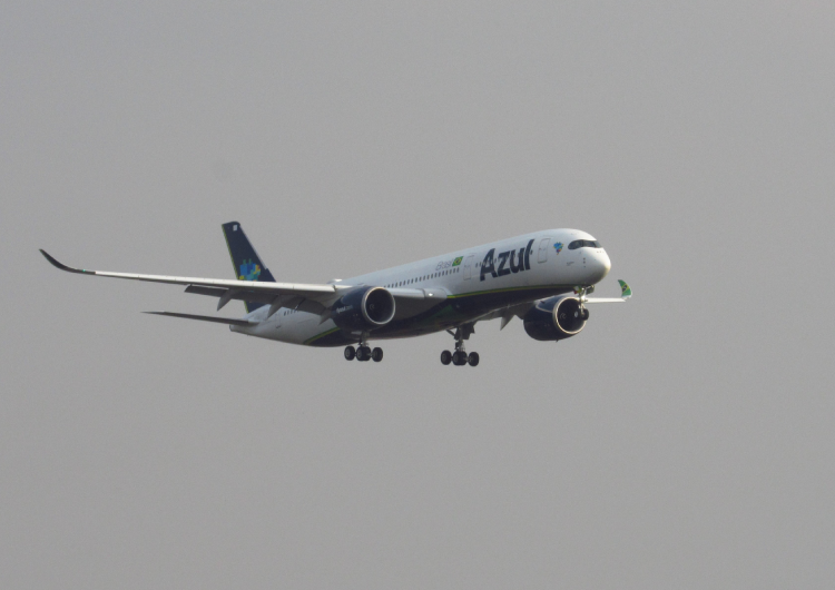 Azul recebe primeira aeronave Airbus A350