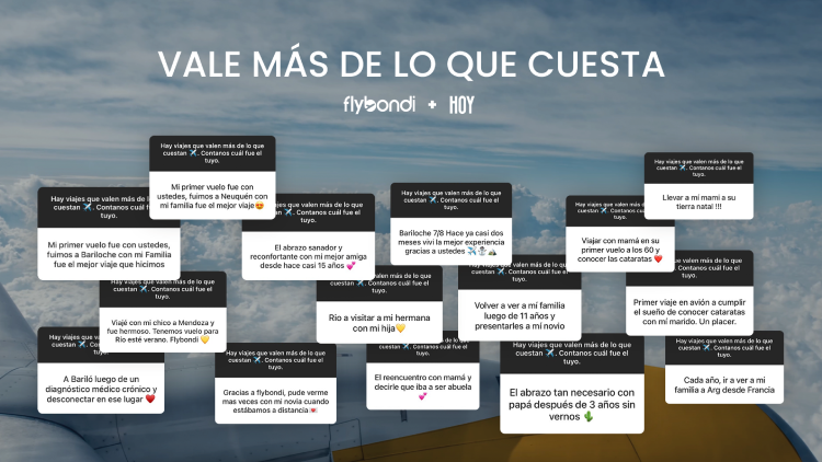 Flybondi presenta “Historias Reales”, su nueva campaña digital de primeros voladores
