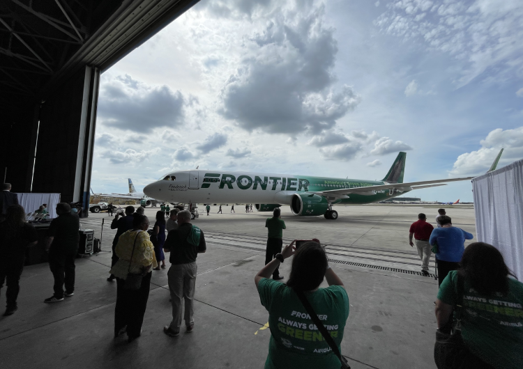 Frontier Airlines presentó su primer Airbus A321neo con motores GTF