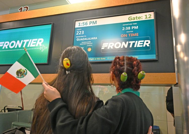 Frontier Airlines inauguró sus vuelos entre Orlando y Guadalajara