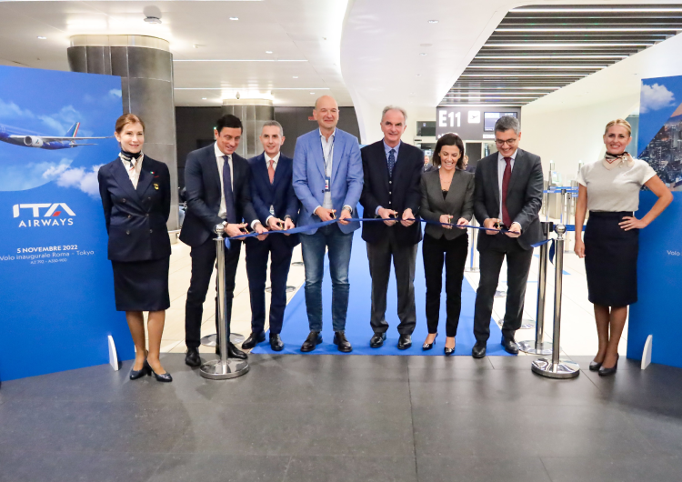 ITA Airways lanza un nuevo vuelo directo Roma Fiumicino – Tokio Haneda