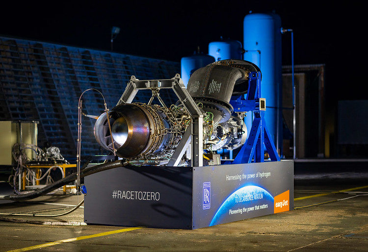 Rolls-Royce y EasyJet completan la primera prueba de un motor aéreo alimentado con hidrógeno