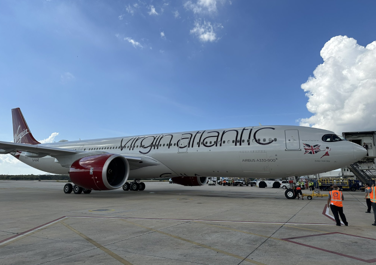 Virgin Atlantic desembarcó en Tampa