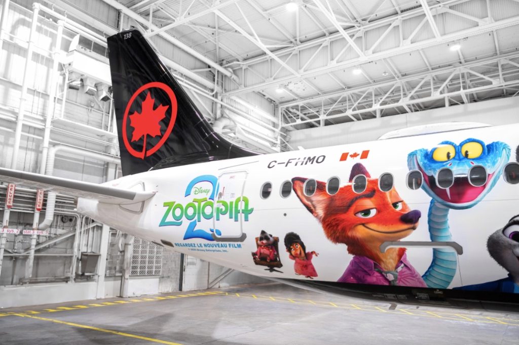 La magia de “Zootopia 2” llega a nuevas alturas  gracias a la colaboración de Air Canada y Disney