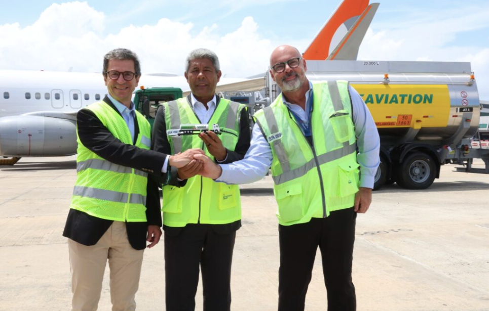 Bahia tem o primeiro aeroporto do Brasil com abastecimento de voos comerciais com Combustível Sustentável de Aviação (SA