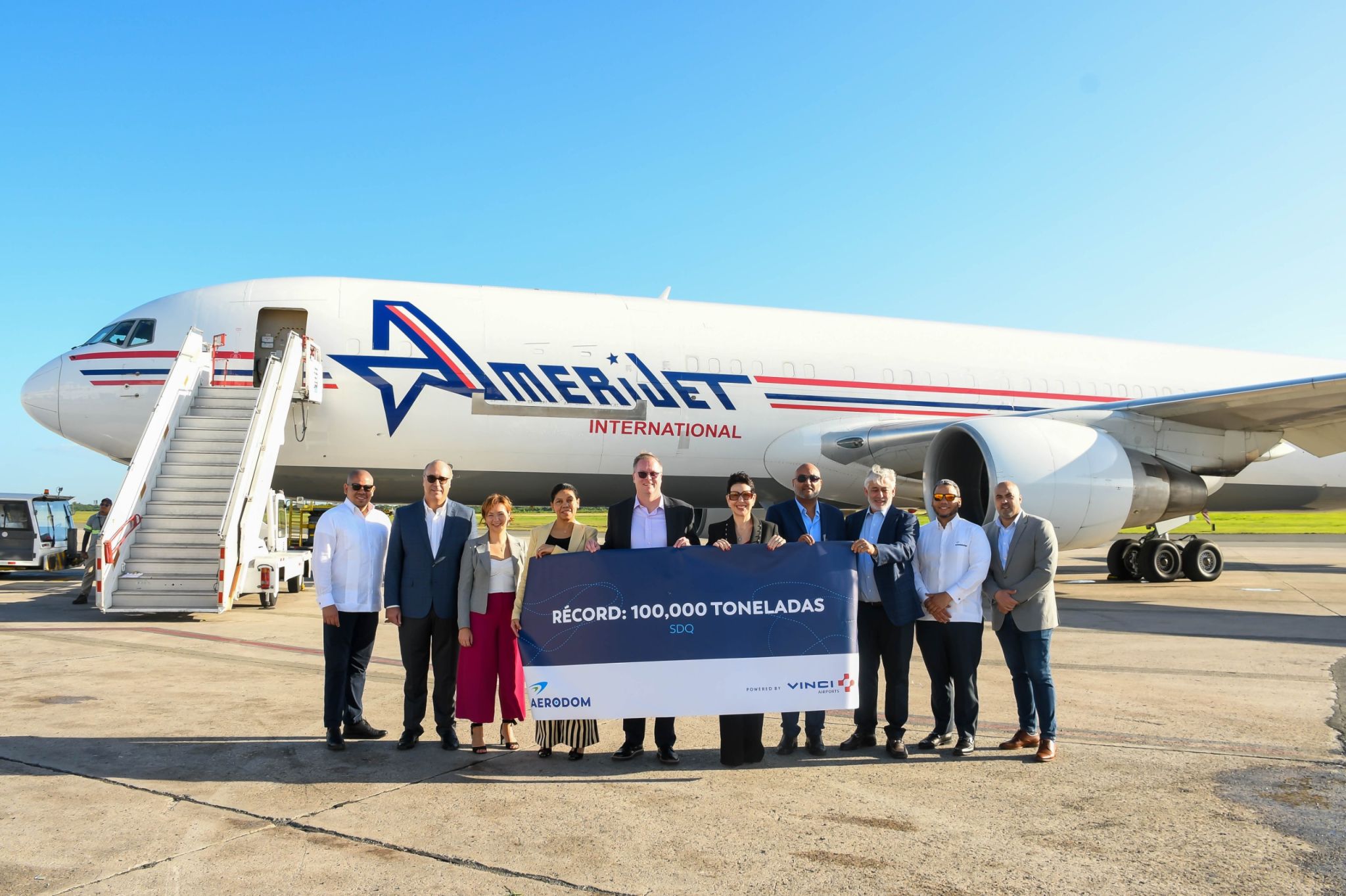 AILA supera por primera vez las 100,000 toneladas de carga, hito histórico para la RD