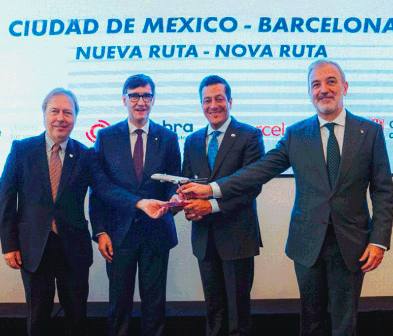 Aeroméxico reiniciará vuelo hacia Barcelona a partir de marzo de 2026