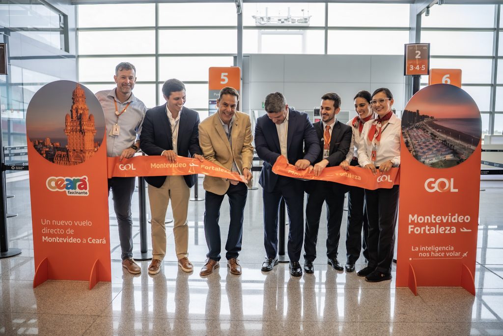 GOL inicia vuelos directos entre Fortaleza y Montevideo
