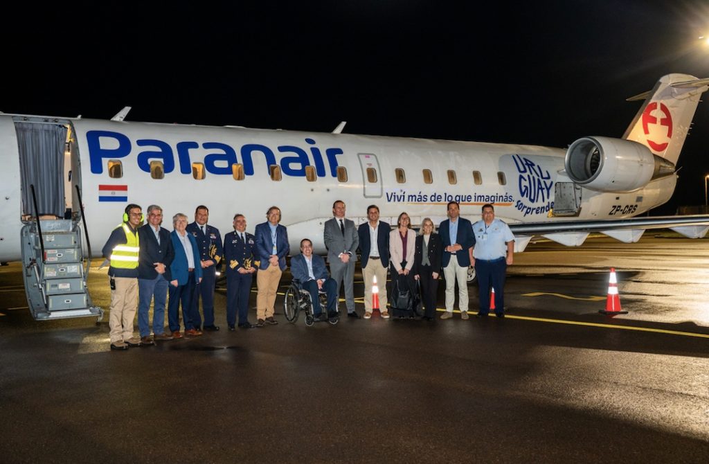 Paranair realizó vuelo inaugural de la ruta Montevideo y Rivera