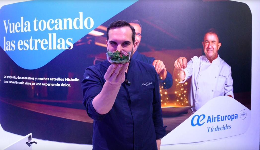 Air Europa suma la creatividad de Mario Sandoval a su oferta gastronómica a bordo