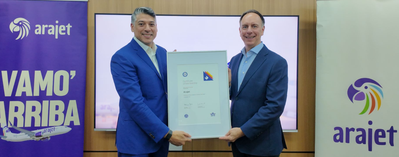 Arajet recibe certificado de membresía IATA y refuerza la presencia de República Dominicana en la aviación internacional