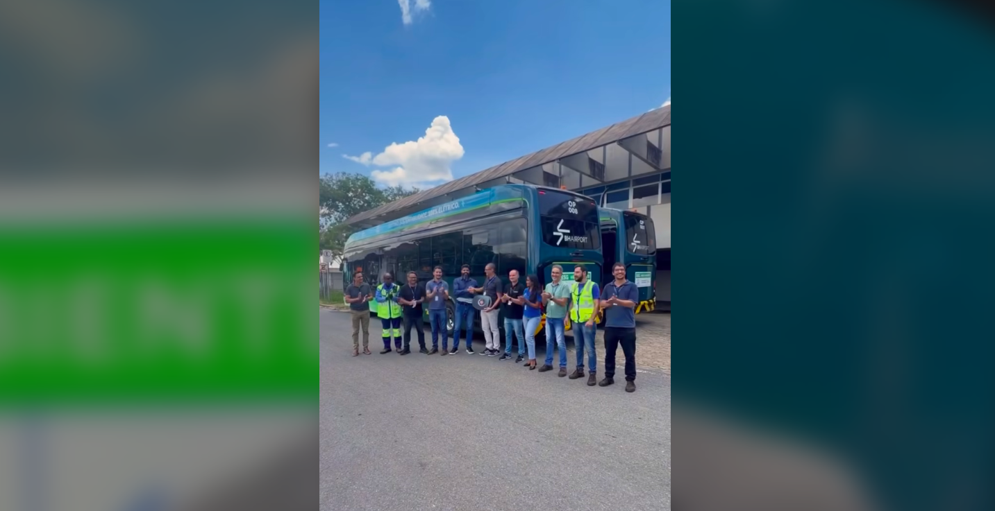 BH Airport investe R$ 5 milhões e incorpora primeiros ônibus elétricos para transporte de passageiros