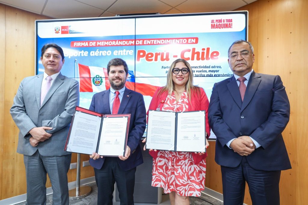 Perú y Chile alcanzan acuerdo para duplicar la frecuencia de vuelos